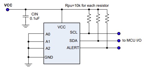 Schematic - PANJIT PJ85775 Digital Temperature Sensors